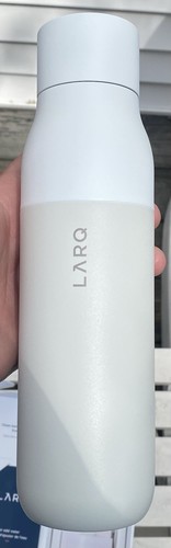 Botella de agua autolimpiante LARQ PureVis 17 oz GRABADA granito blanco totalmente nueva - Imagen 17 de 23