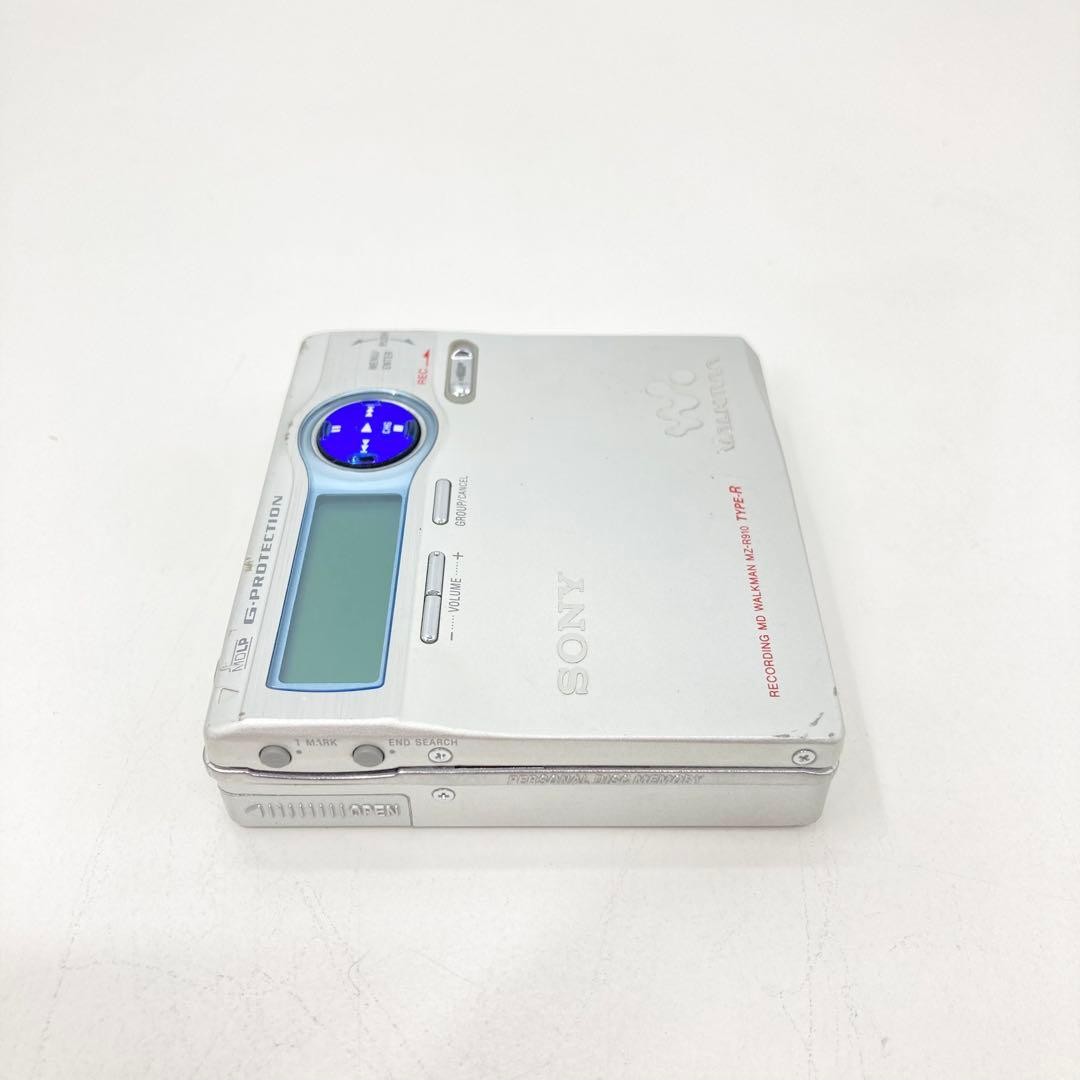 ポータブルプレーヤー SONY MINIDISC RECORDER MZ-R910 Sony MZ-R910 MD Player Recorder Minidisc Walkman music light blue