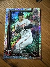 2025 Topps Update Series - Rookie Debut Zebby Matthews #US37 Sandglitter (RC)