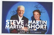 Steve Martin & Martin Short autographed concert poster 2024  The Three Amigos