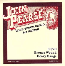 John Pearse Strings 2020H For Irish Tenor Banjo - 80/20 Bronze wound - Heavy ...