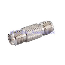 Coax Adapter Mini-UHF Female Jack to Female Barrel straight RF Adapter Connector