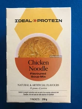 Ideal Protein Chicken Noodle Flavoured Soup Mix - 7 Packets EXP 1/31/26