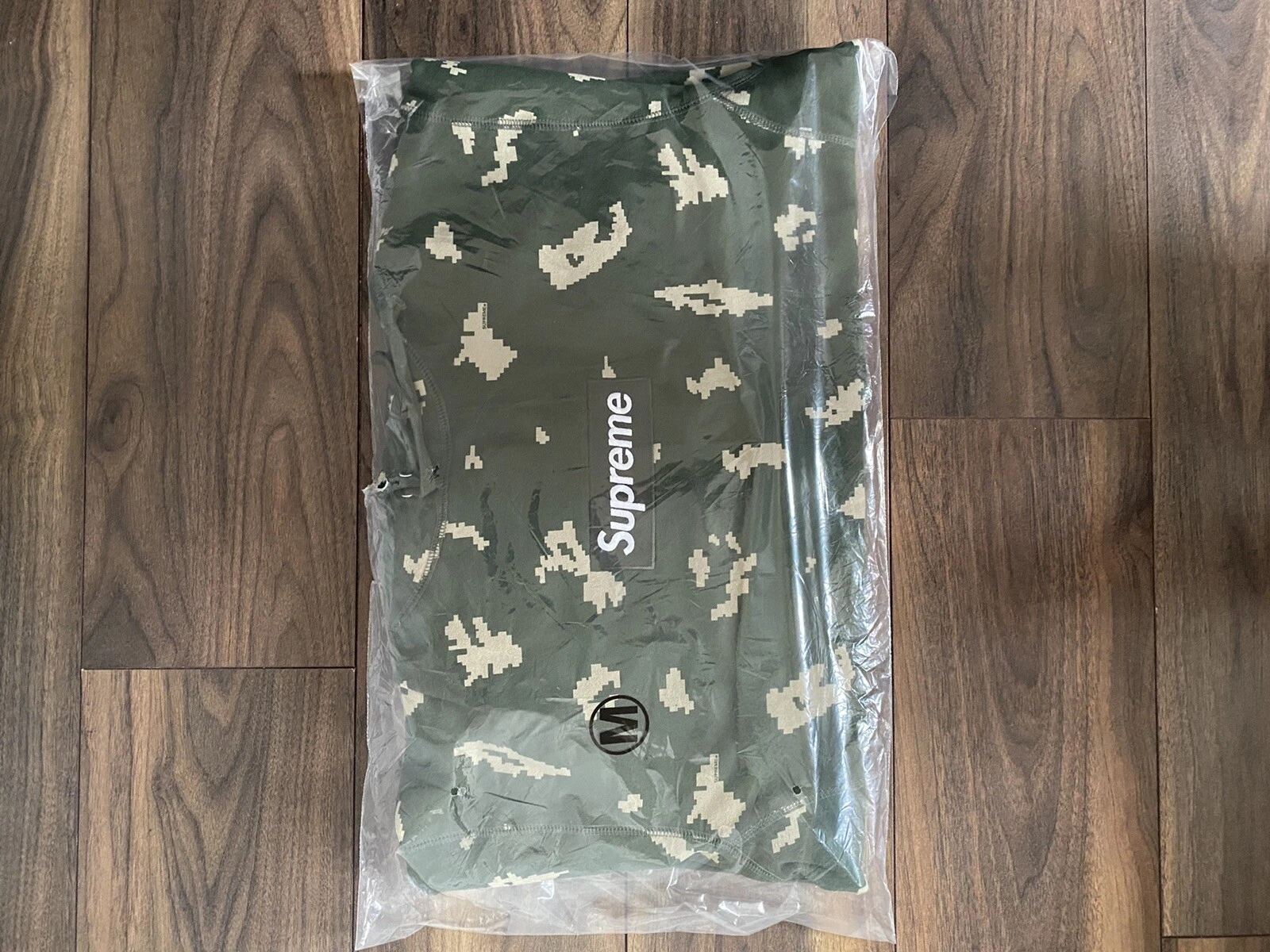 NEUF Supreme Box logo à capuche sweat shirt FW21 olive camouflage russe MOYEN !!!