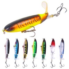 8pcs Wobbler Popper 9cm 13g Topwater River Fishing Lure Artificial Bait Tackle