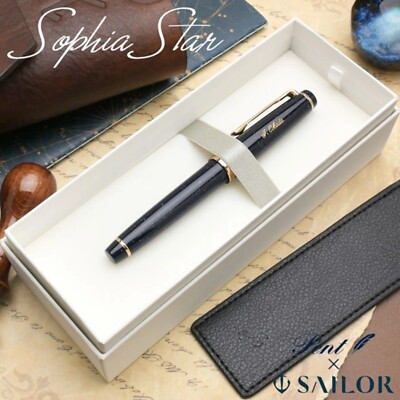 Sailor × Pent  Sophia Star Fountain Pen MF Nib Navy Special Edition NEW