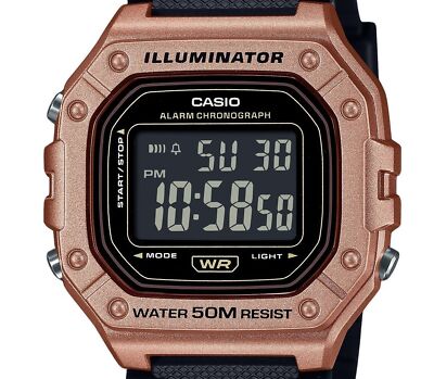 Casio Standard Digital Resin Strap Quartz W-218HM-5BV Men's Watch