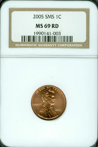 2005 LINCOLN CENT NGC MS69 RED SMS FINEST REGISTRY   *
