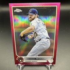 2022 Topps Chrome - Pink Refractor #44 Brandon Woodruff
