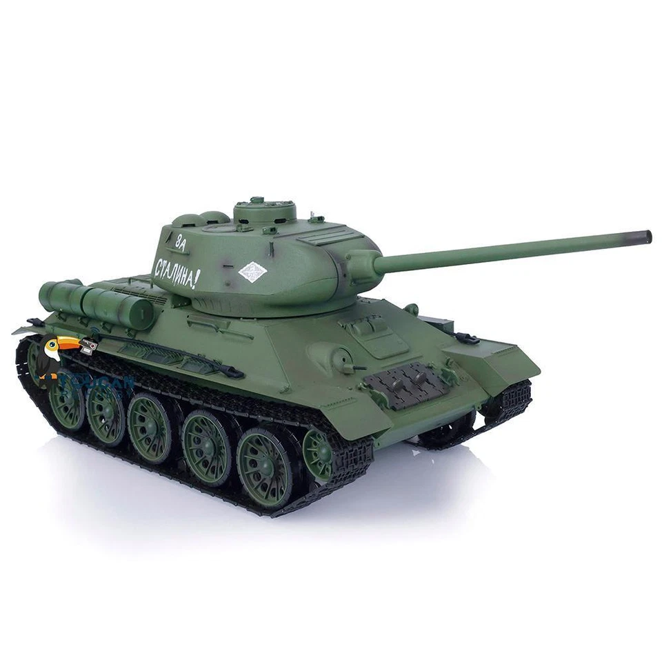 7.0 1:16 HengLong 3909 Soviet T34-85 RTR BB RC Tank 360° Turret IR Battle Smoke - Image 3 of 4