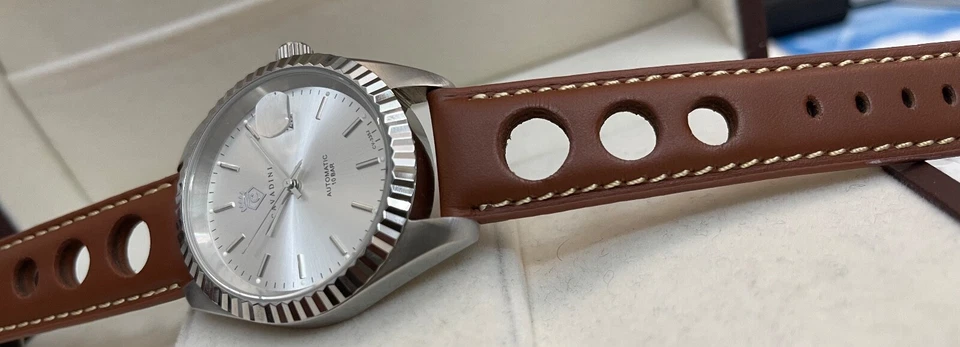 Reloj Hombre Cavadini Automático CV-335 Leonardo Miyota 8215 Acero Plata Foto 4 de 4