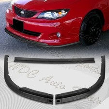 For 2008-2010 Subaru Impreza Wrx Premium Cs-style Black Front Bumper Spoiler Lip