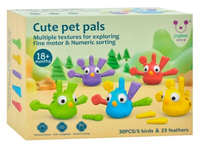 Learning Resources Fine Cute Pet Pals- 5 Pieces, Ages 18+ months Toddler