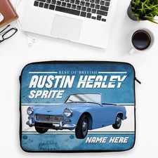 Austin Healey Tablet Sleeve Personalised Classic Car Laptop Neoprene Case Gift