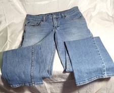 Levis Women's Stretch Wide Leg Blue Jeans - 7 JR M - 31" Inseam