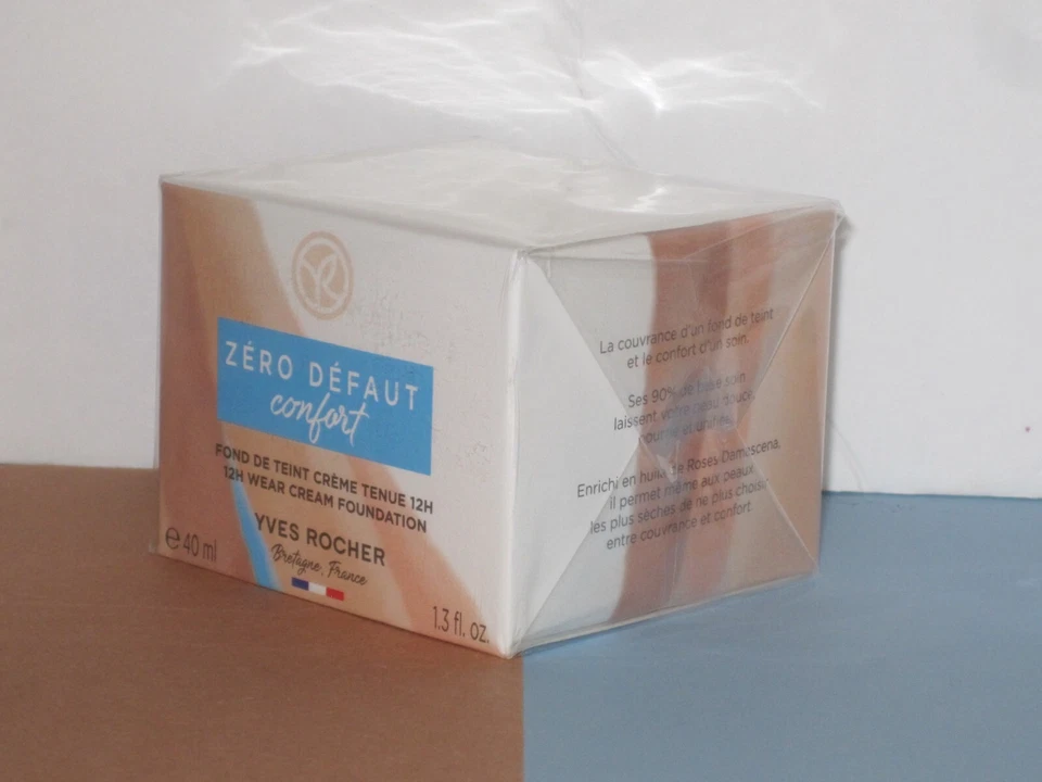 YVES ROCHER COULEURS NATURE ZERO DEFAUT CREAM FOUNDATION # BEIGE 100-40 ml NEW - Image 4 of 4