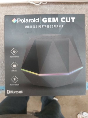 polaroid portable wireless speaker with reactive leds
