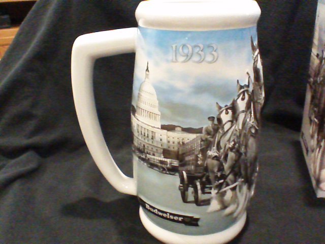 budweiser 75th anniversary stein