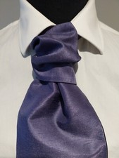Grape Men's  Boys Satin Back Dupion Scrunch Tie Cravats, Perfect For Weddings