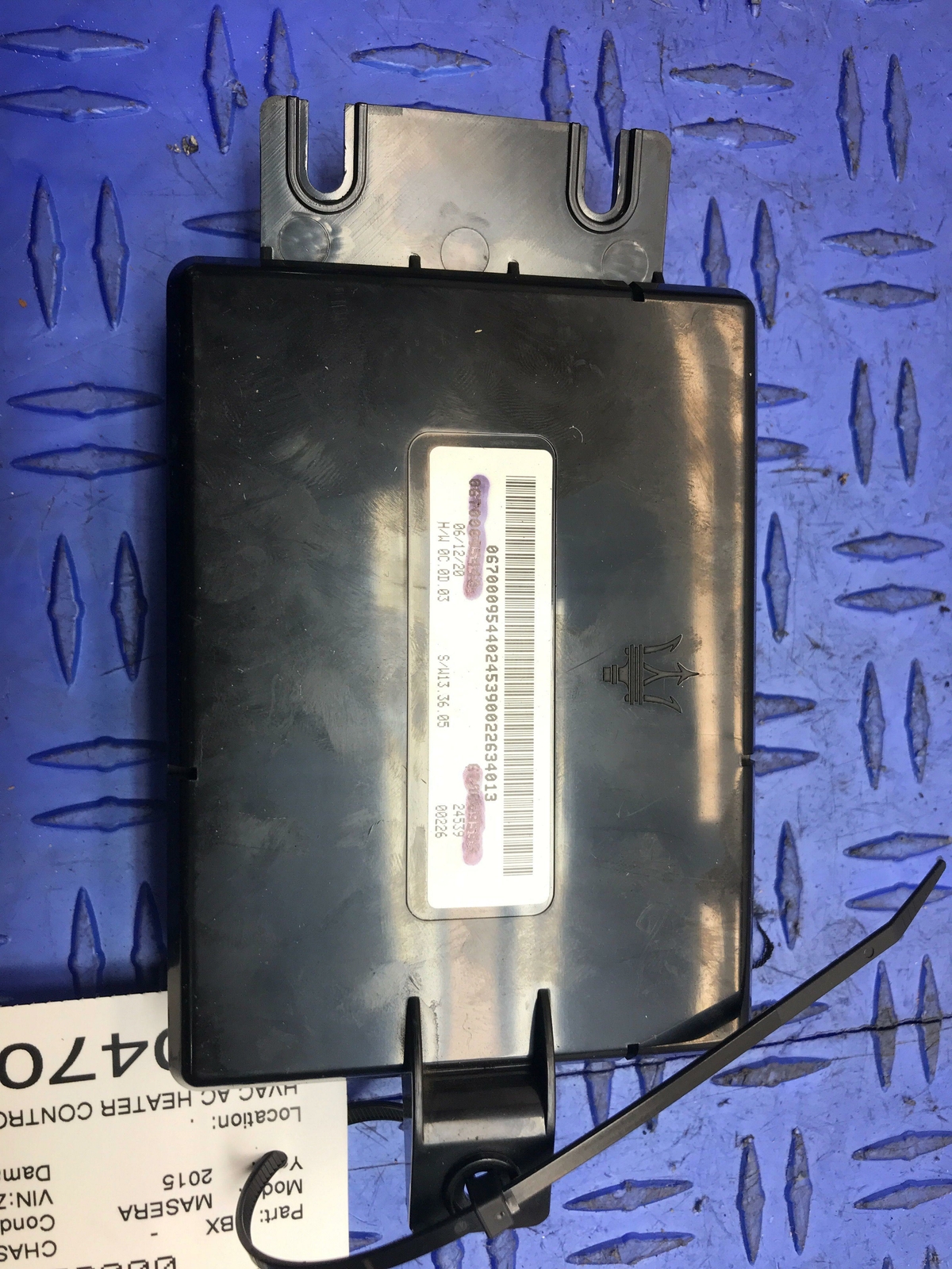 2014 - 2017 MASERATI GHIBLI HVAC AC HEATER CONTROL MODULE UNIT 670009544 OEM