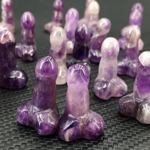 Wholesale Natural mix mini Penis Carved quartz Crystal Massager Wand Healing - Picture 190 of 296
