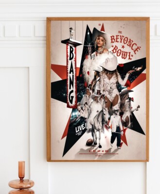 The Beyonce Bowl Live In Houston Texas Poster By NFL Halftime Show 2024