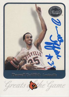 Griffin Dunne サインカード　1/1 Darrell Griffith 