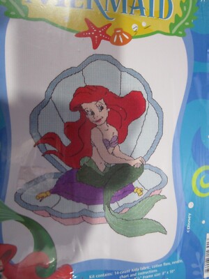 Disney s Little Mermaid: Sea Treasure Counted Cross Stitch Kit #114301