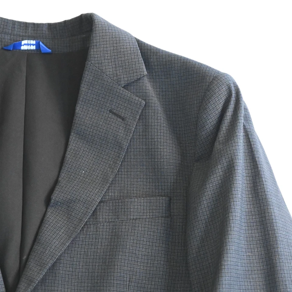 Apt 9 38S Black Check Essential Slim Fit Mens Blazer Jacket Sport Coat - Image 2 of 4