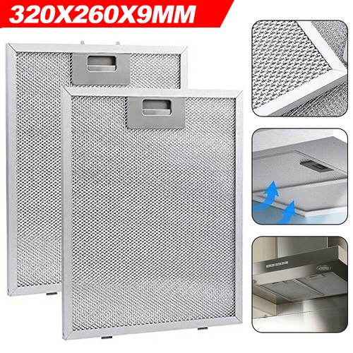 1/2x Cooker Hood Filters Metal Mesh Extractor Vent Filter 320 x 260 mm