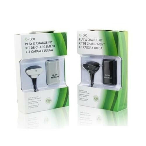 Cavo USB e Batteria Ricaricabile per Xbox 360