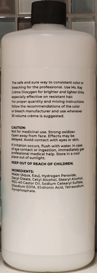 Desarrollador de crema dioxígeno - 20 vol. - 32oz Foto 2 de 2