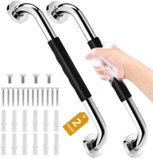 2 Pack 16 Inch Grab Bars for Bathtubs and Showers, Safety Bathroom Shower Grab