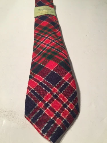 MacDonald Of Boisdale By Rodlinoch   Tartan Tie Scottish Plaid 100% Wool