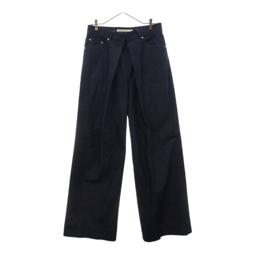 JOHN LAWRENCE SULLIVAN JLS-02-16 Front Tuck Wide Denim Pants Jeans Indigo Used f