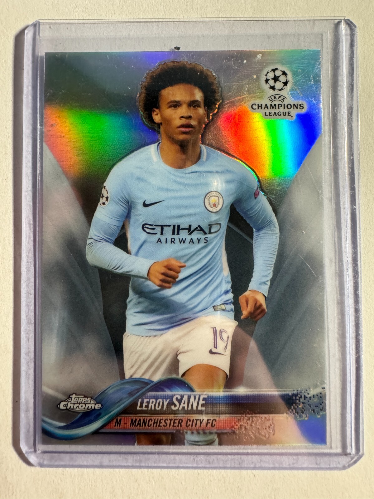 K181,879 - 2017-18 Topps Chrome UEFA Champions League Refractors #34 Leroy Sane