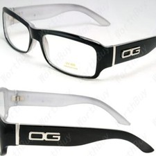 OG Men Women Clear Lens Rectangular Frame Fashion Eye Glasses Designer Full Rim