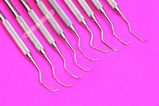 PREMIUM Stainless 9 Piece Gracey Curette Set Medical Dental Surgical Instrument