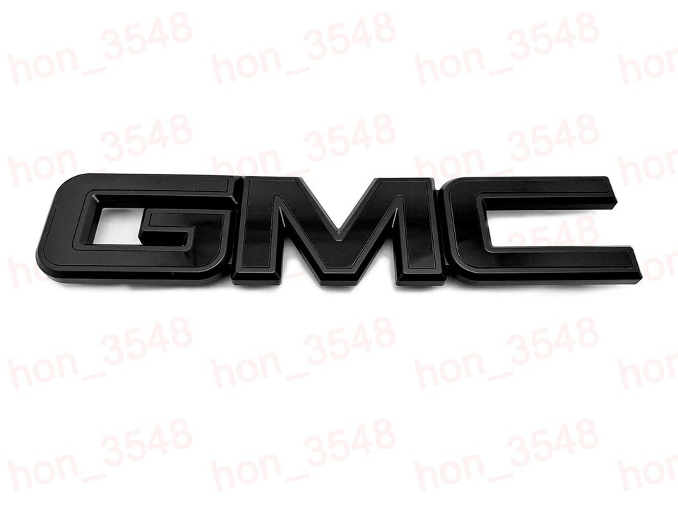 Emblema De Parrilla Totalmente Negro Para GMC Sierra 1500, 2500HD, 3500HD (2015-2019), Acabado Mate Y Brillante