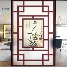 1X Chinese Privacy Window Films Door Static Cling Vinyl Glass Sticker Home Decor