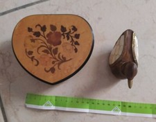 SCATOLA SCRIGNO PORTAGIOIE LEGNO INTARSIO PORTA GIOIELLI LA DE MARTINO TARSIA