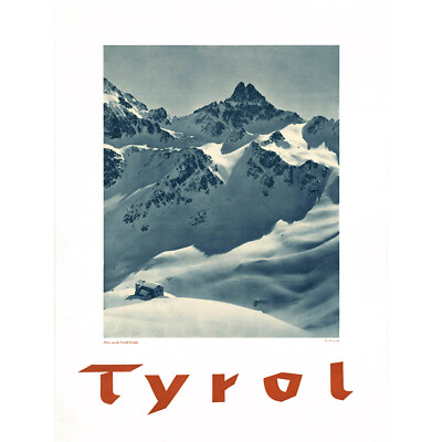REISE TIROL ÖSTERREICH SCHNEEBERG ALPENHÜTTE KUNSTDRUCK POSTER 30X40 CM 12X16