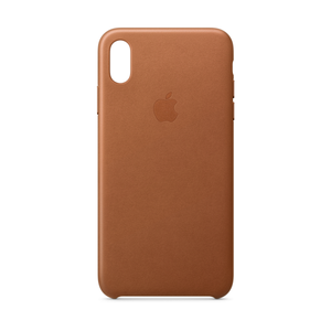 iphone x leder case sattelbraun