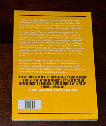 Sexuality By Charlie McCann 2018 Book History From Ancient Greece To Modern Age - Picture 4 of 6