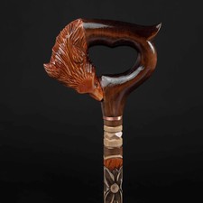 Carved Walking Sticks For Women, Red Canes and Walking Sticks