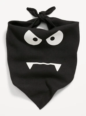 Old Navy Halloween-Print Bandana for Pets Dogs Black Bat Vampire Size S-M L-XL - Image 1 of 2