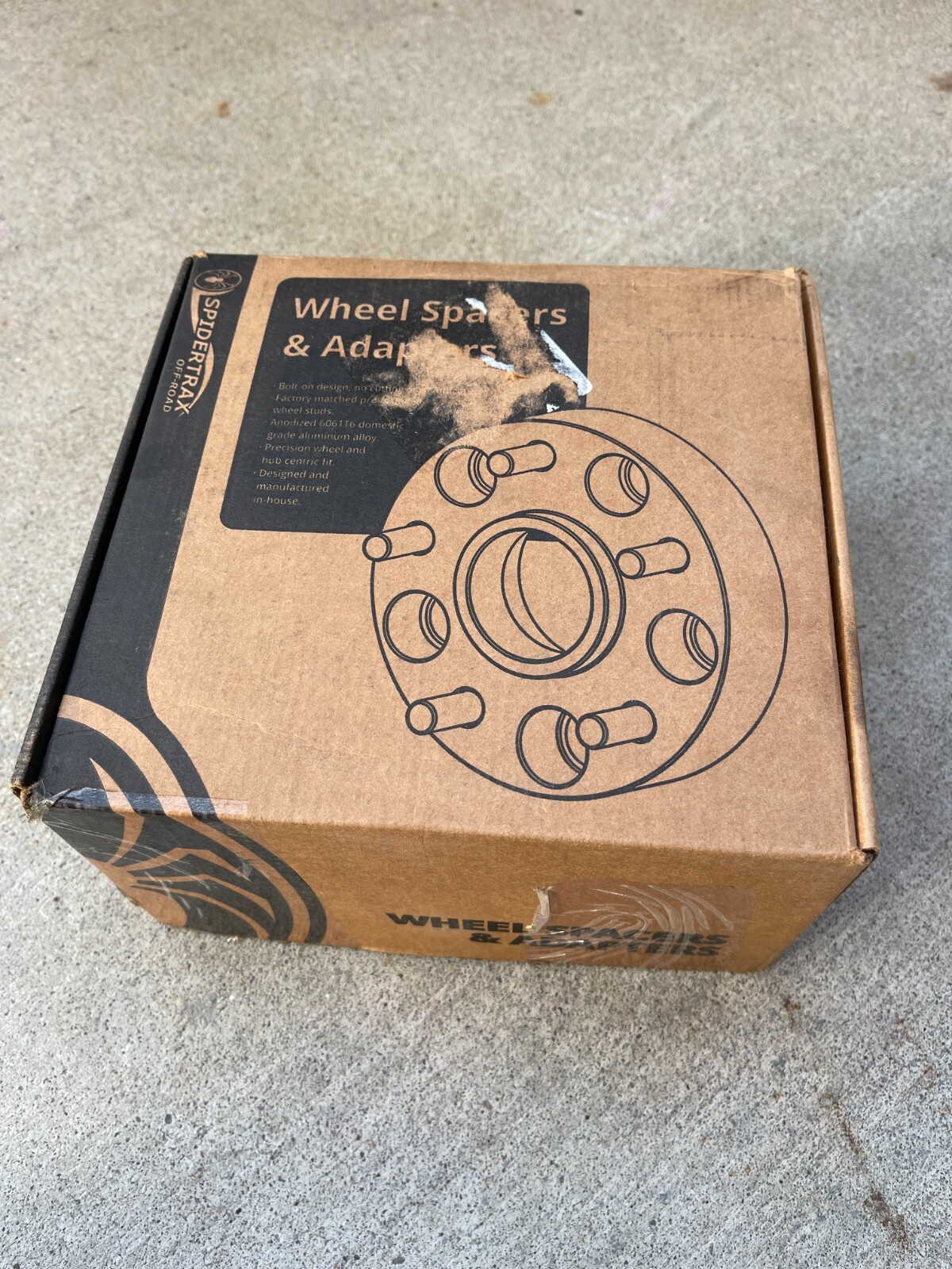 1 Spidertrax Wheel Spacer WHS023 1.25" thick, 5 on 150mm bolt circle 6061T6 Al