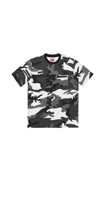 Supreme Pocket Tee Snow Camo Size Small FW18 | eBay