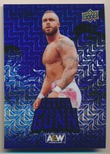 AUSTIN GUNN #8 2024 Upper Deck AEW Allure BLACK & BLUE PARALLEL 12/35