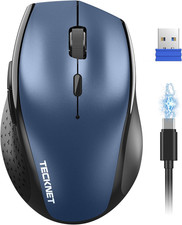 TECKNET Wireless Mouse Rechargeable,Mouse for Laptop Computer,2.4G USB Computer